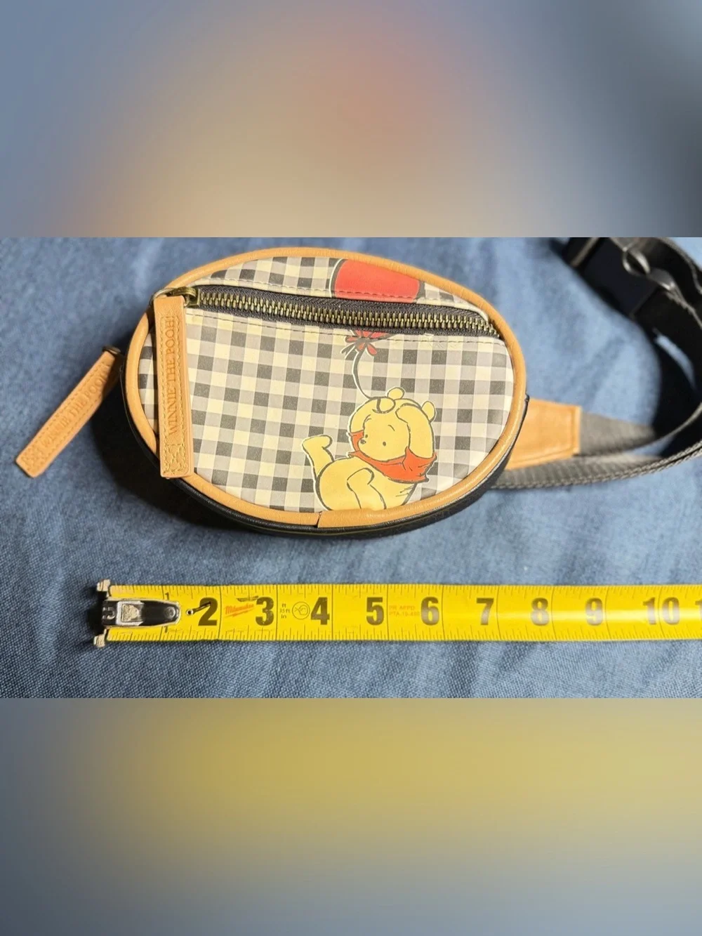 Loungefly Women’s Disney Winnie the Pooh Plaid Black Fanny Pack